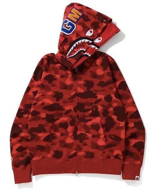 bluza-bape-shark-double-red-czerwona-oryginalna-meska-streetwear-niska-cena-zadowolony-klient-szybka-wysylka-czerwony-bape-shark