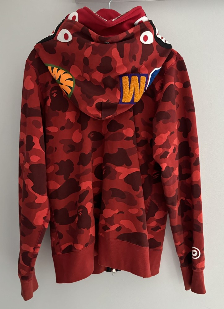 bluza-bape-shark-double-red-czerwona-oryginalna-meska-streetwear-niska-cena-zadowolony-klient-szybka-wysylka-czerwony-bape-shark