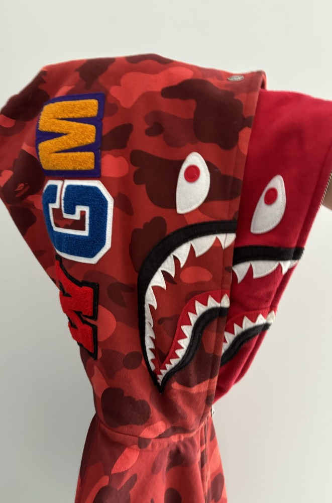 bluza-bape-shark-double-red-czerwona-oryginalna-meska-streetwear-niska-cena-zadowolony-klient-szybka-wysylka-czerwony-bape-shark